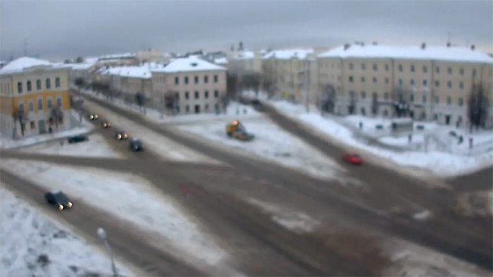 Онлайн веб-камера на Советской площади в Твери